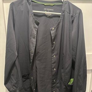 Healing Hands Gray scrub Jacket